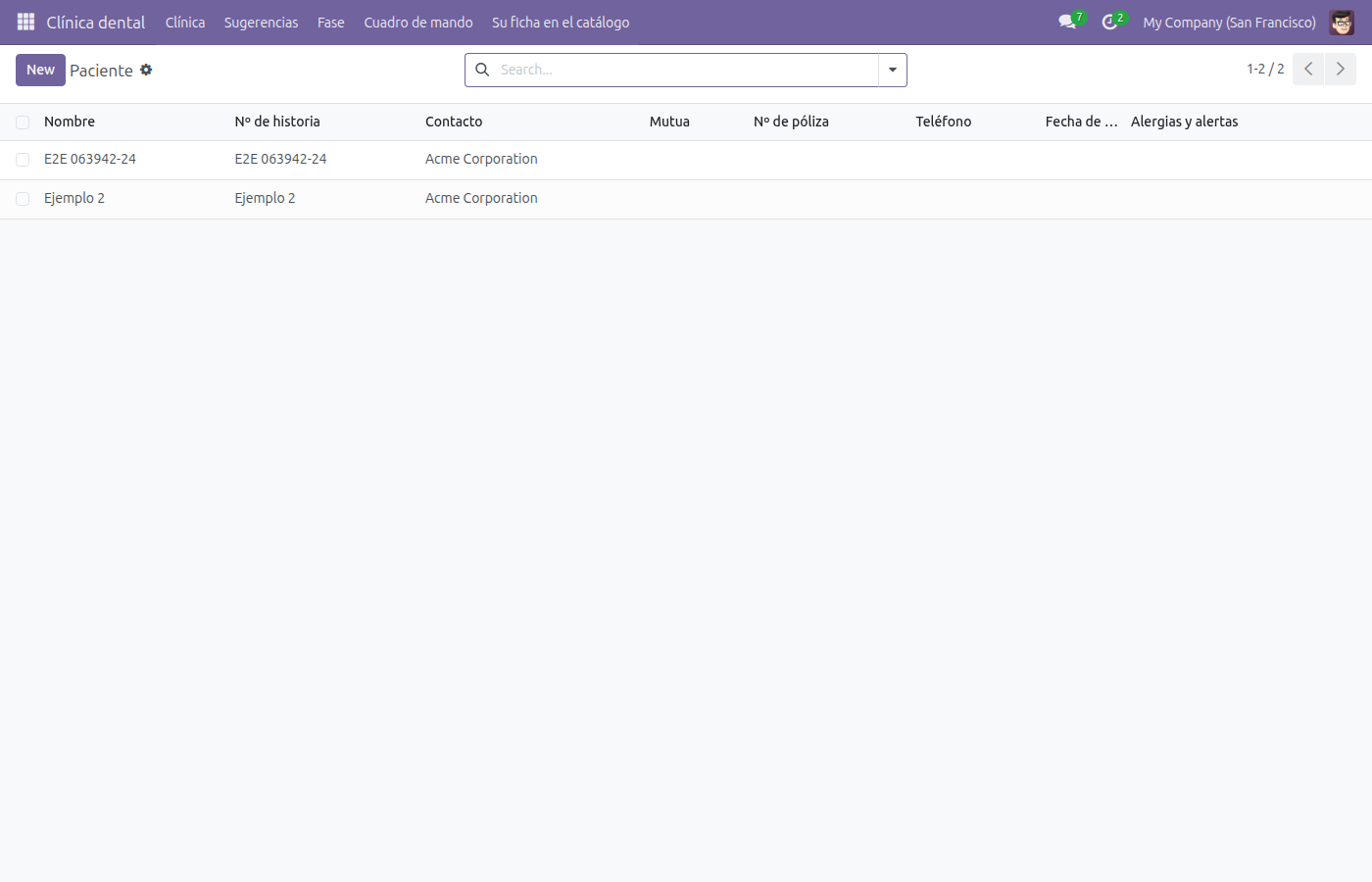 Lista de Paciente